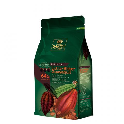 Chocolate Amargo Purete Extra Bitter Guayaquil Cacao Barry 64% - 5kg