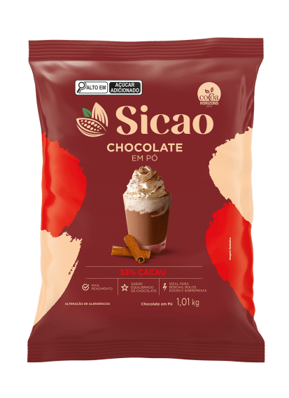 Sicao Chocolate em pó 33% 1,01kg x 10