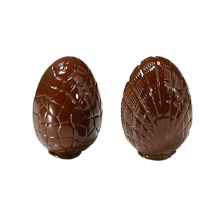 Mould - Striped Eggs 7,5 cm - Polycarbonate (1)