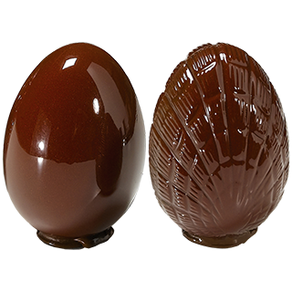 Mould - Striped Eggs 15 cm - Polycarbonate (1)