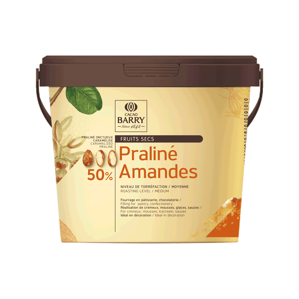 Praliné - 50% Almonds - paste - 5KG bucket (1)