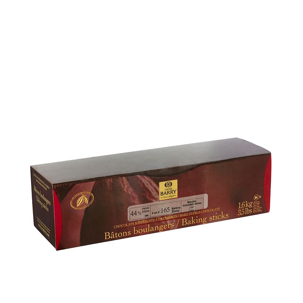 Baking - Dark Extruded Baking Sticks 44% Min. Cacao - sticks (8 cm) - 160 units box (1)