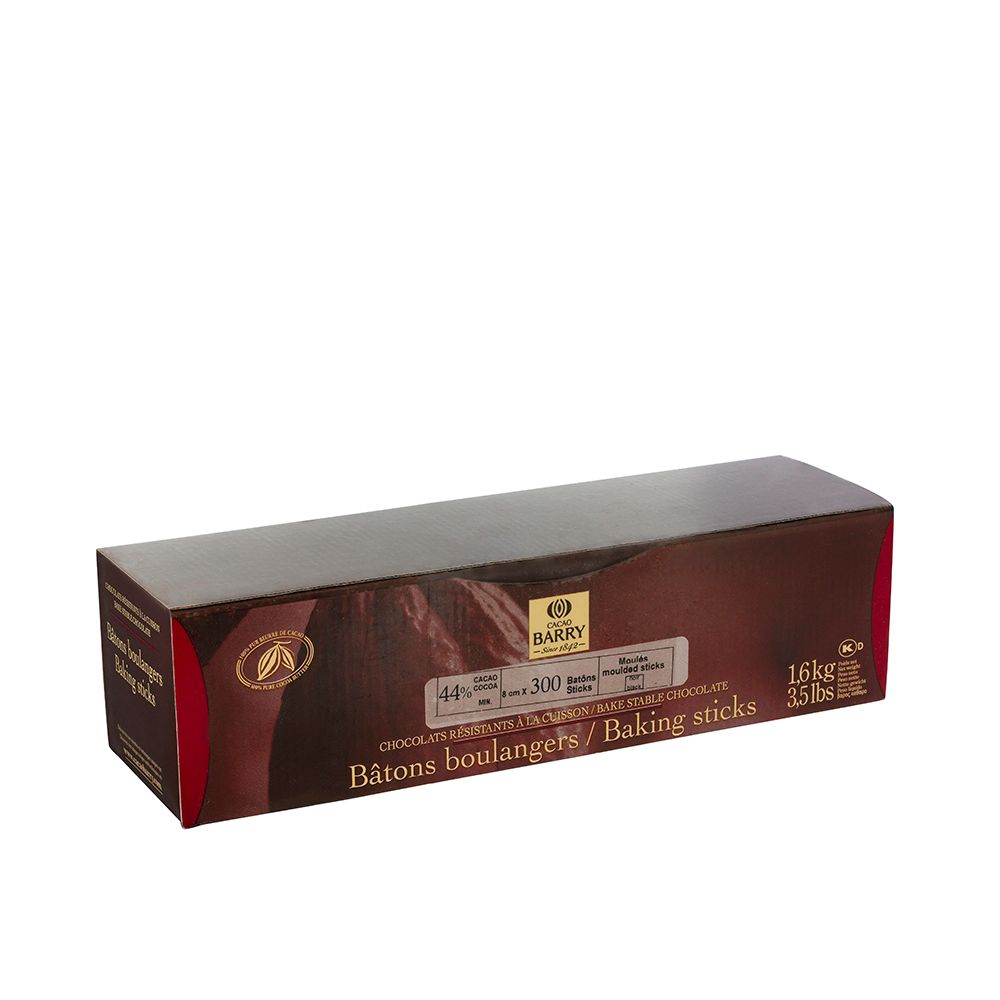 Baking - Dark Extruded Baking Sticks 44% Min. Cacao - sticks (8 cm) - 300 units box (1)