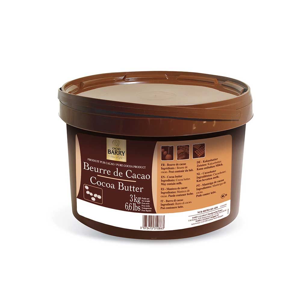 Cocoa butter - Deodorized Cocoa Butter - easymelt - 3kg bucket (1)