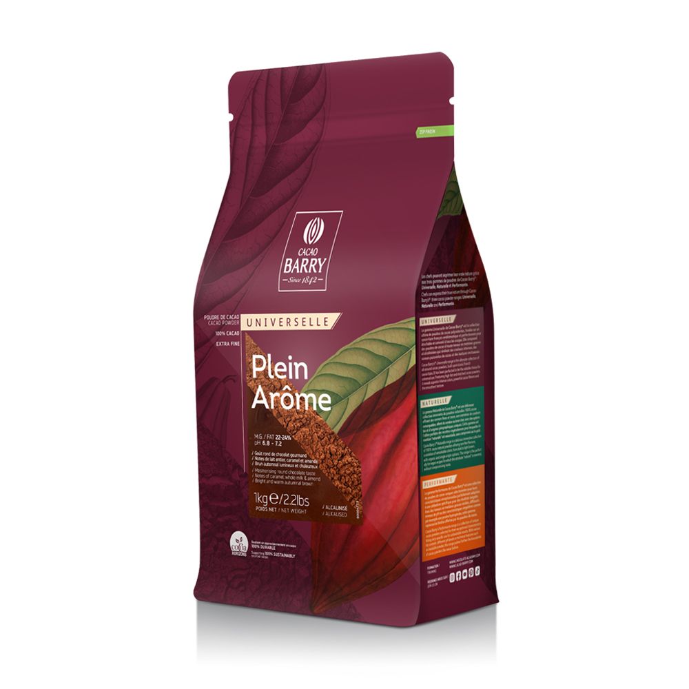 Cacao powder - Plein Arôme 22-24% - powder - 1kg bag (1)