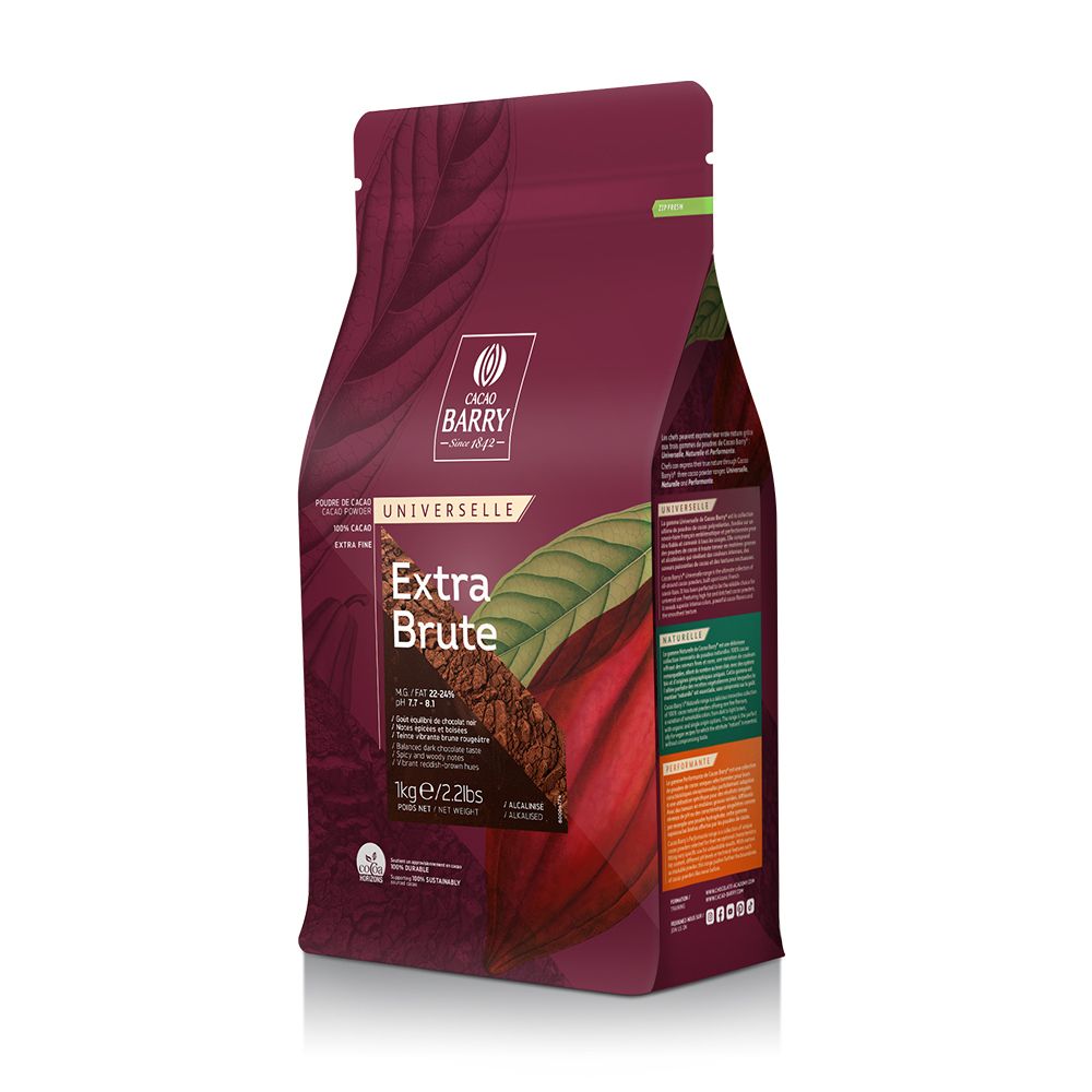 Cacao powder - Extra Brute 22-24% - powder - 1kg bag (1)