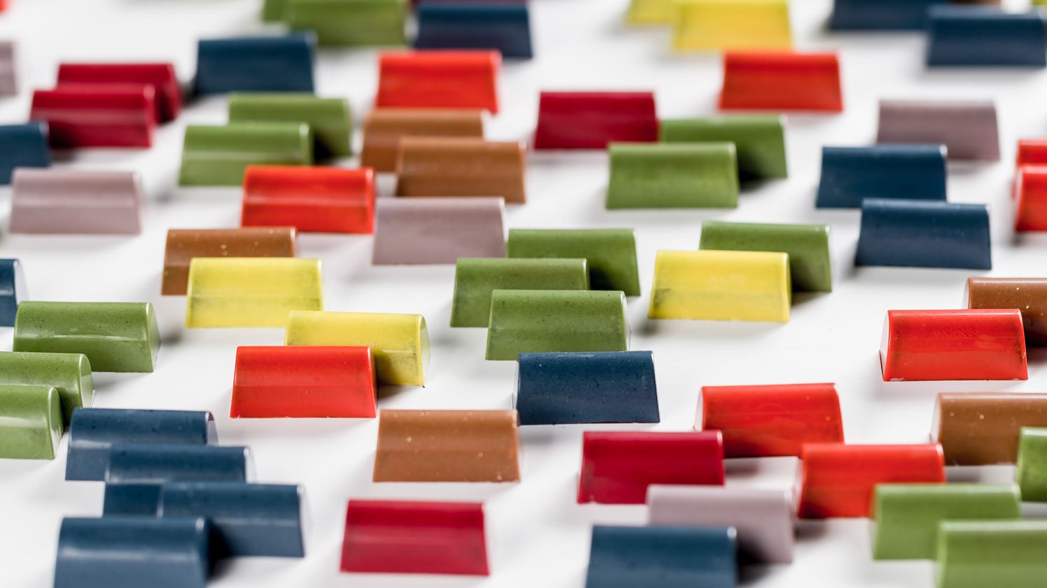 Colours from Haïti - lime and cane honey chocolates