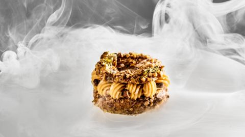 Mini smoked paris-brest