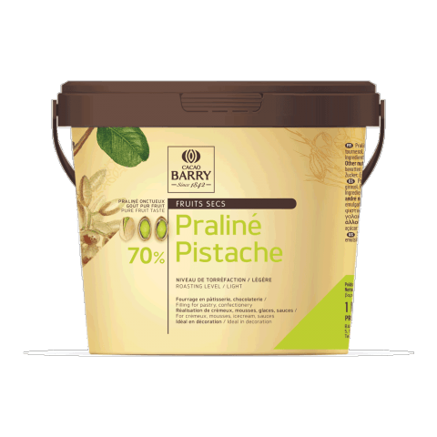 Praliné - 70% Pistachios - paste - 1kg bag