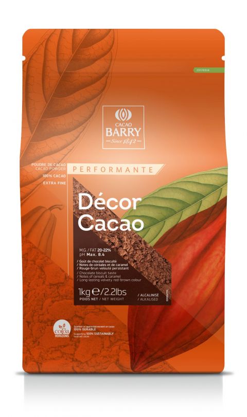 Cacao Powder - Décor Cacao 20-22% - powder - 1kg bag