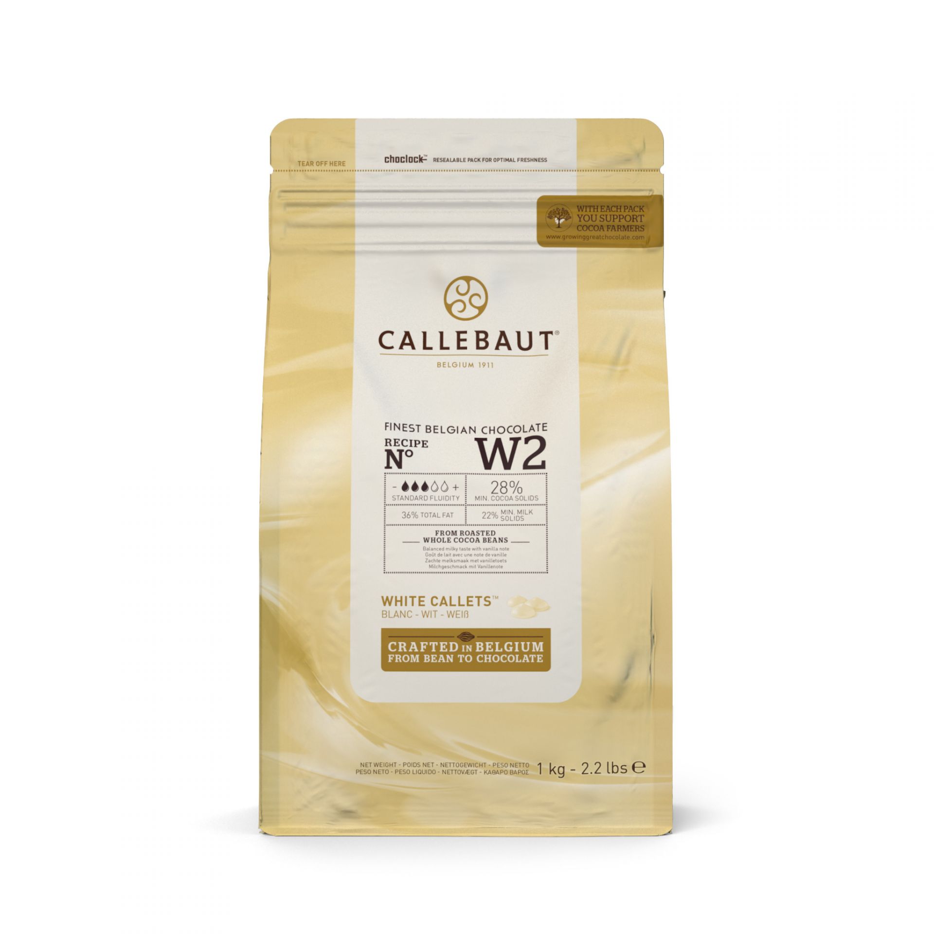 Chocolate Branco W2 Callebaut 28% - 1kg (1)