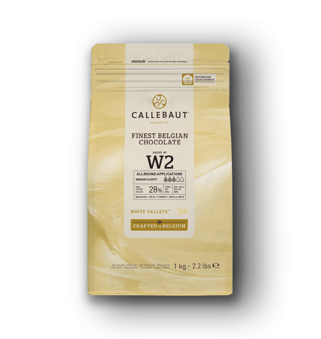 Chocolate Branco W2 Callebaut 28% - 1kg (2)