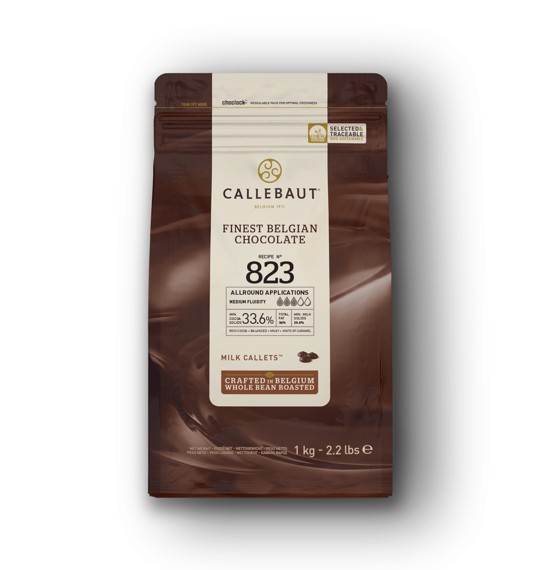 Callebaut - Milk Chocolate - 823 - 1kg Callets | Callebaut.com