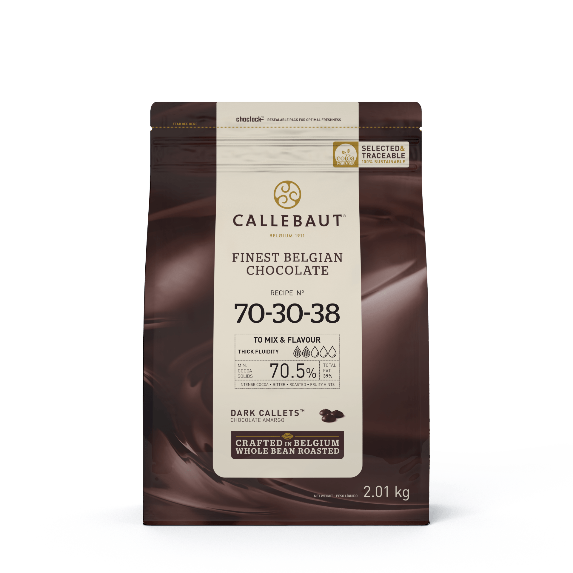 Chocolate Amargo 70-30-38 Callebaut 70,5% - 2,01kg (1)