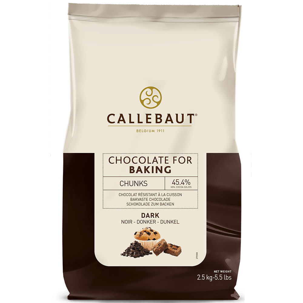 Bake Stable Chocolate - Dark Chunks L - 2.5kg Callets (1)