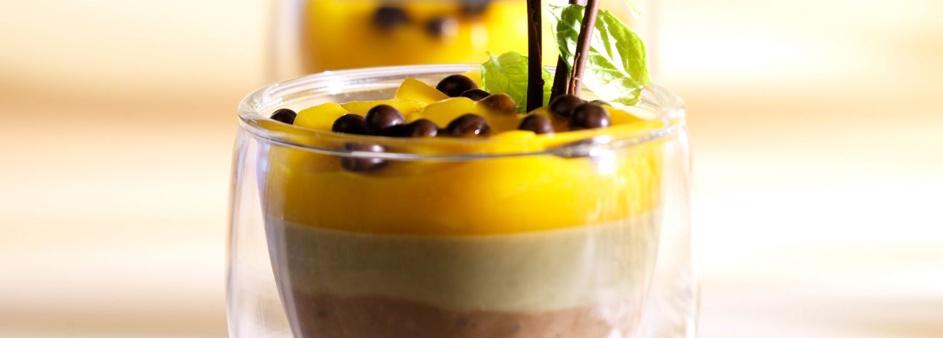 Recipe parts - Mango and chocolate summer delight