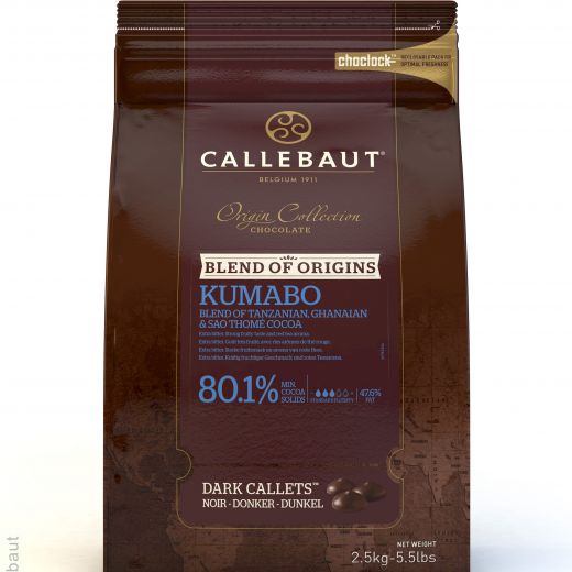 Chocolate Amargo Origens Kumabo Callebaut 80,1% - 2,5kg