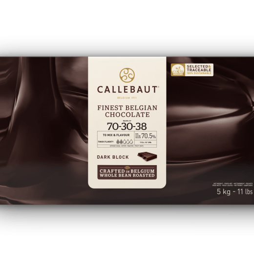 Chocolate Amargo 70-30-38 Callebaut 70,5% - Barra - 5kg