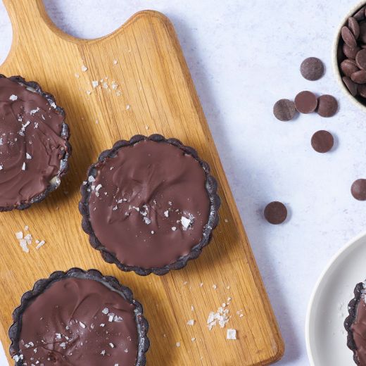 Salted Caramel and Chocolate Tartlets