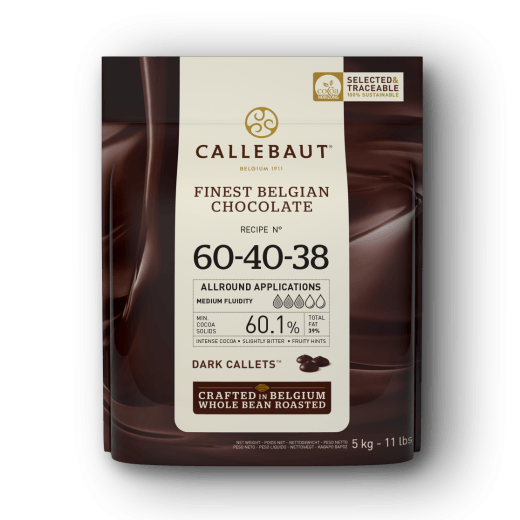 Dark Chocolate - 60-40-38 - 5kg Callets