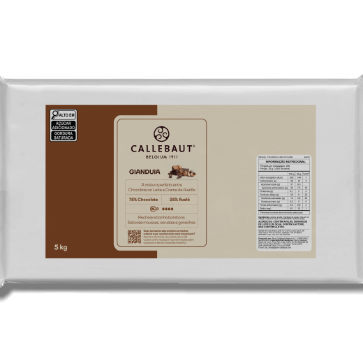 Gianduia GIA Callebaut 25% - Barra - 5kg