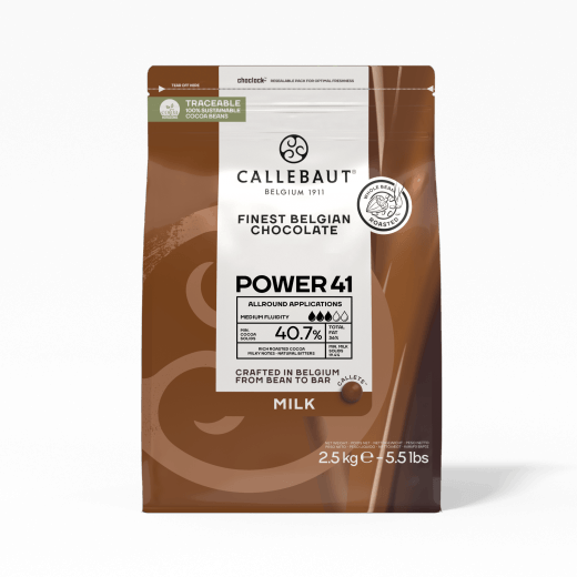 Milk Chocolate - Power 41 - 2.5kg Callets