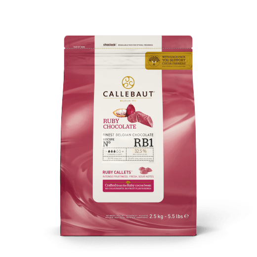 Chocolate Ruby Callebaut 32,5% - 2,5kg