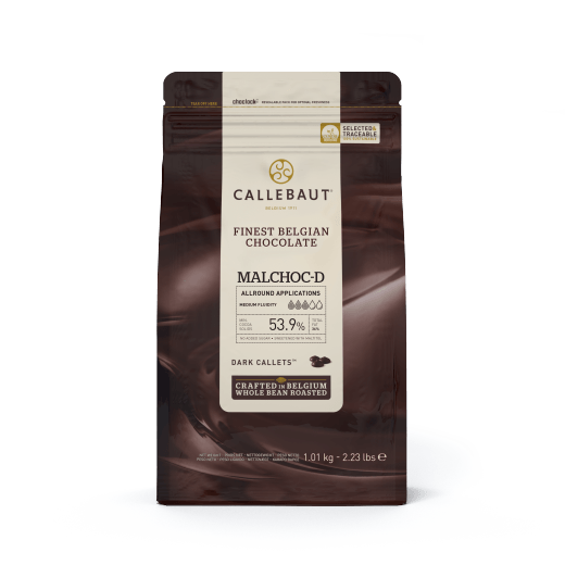Chocolate Amargo Malchoc Callebaut 53,9% - Sem adição de Açúcar - 1,01kg