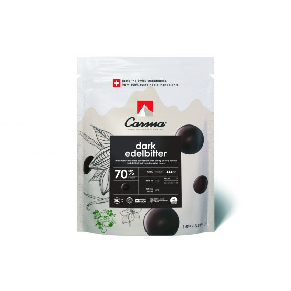 Couvertures - Dark Edelbitter 70% - coins - 1.5kg bag