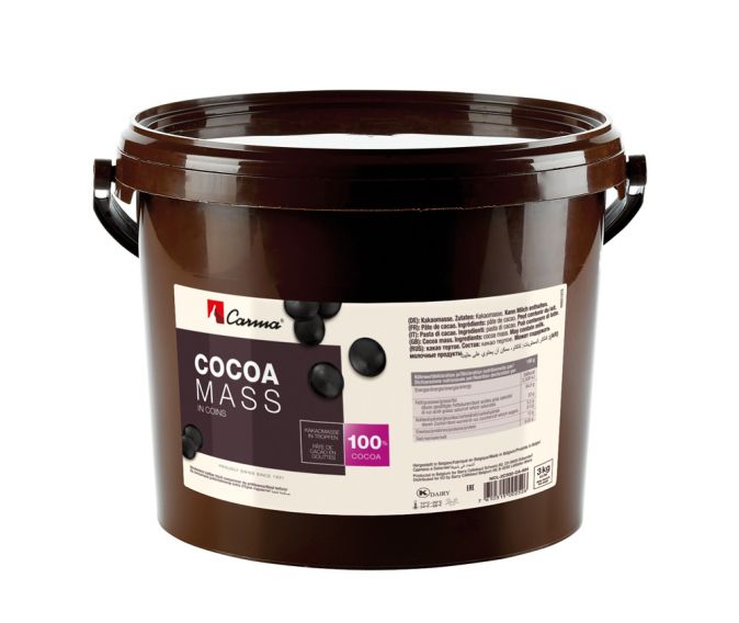 Cocoa Products - 100% Cocoa Mass - coins - 3kg pail
