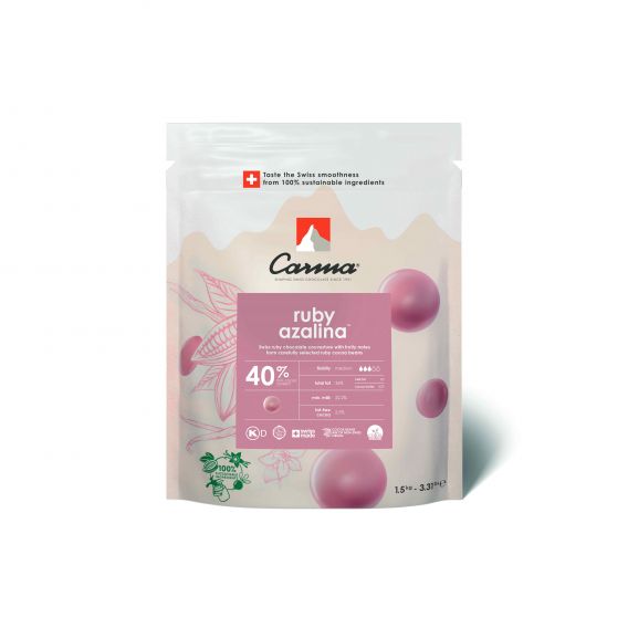 Couverturen - Ruby Rubina 40% - Tropfen - 1.5kg Beutel