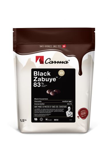 Chocolate Amargo Black Zabuye Carma 83% - 1,5kg