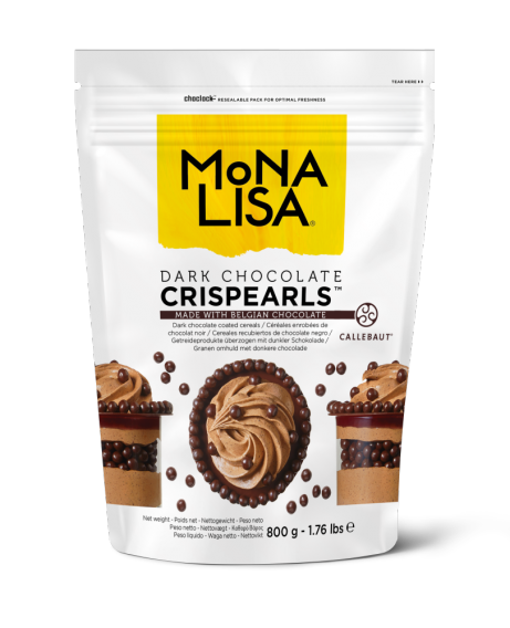 Crispearls™ de Chocolate Amargo Mona Lisa - 0,8kg