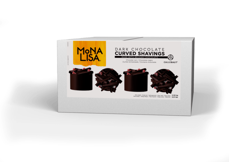 Curved Shavings - dunkle Schokolade - 2,5kg