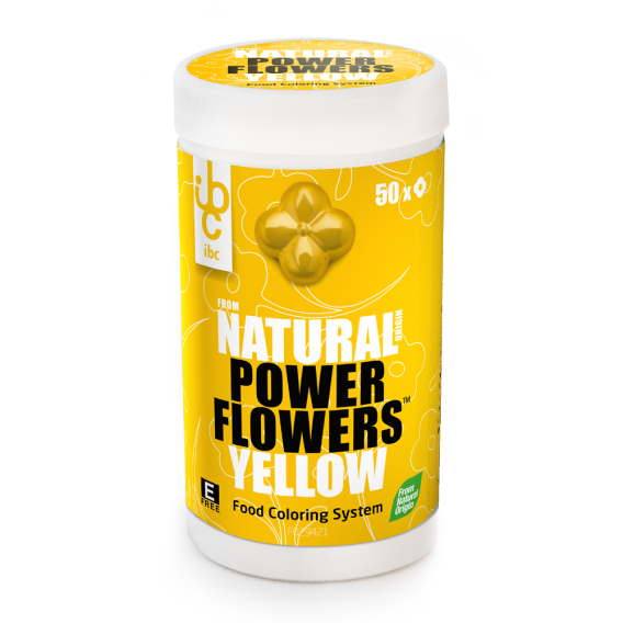 Power Flowers Yellow - Food Colorants - 50 pcs - From Natural Origin