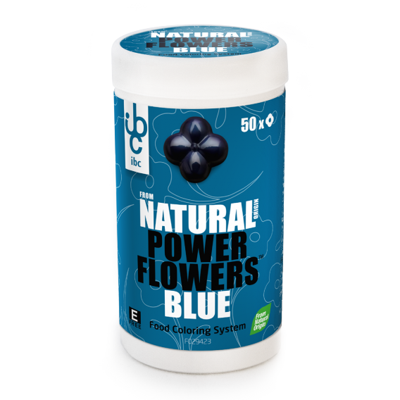Power Flowers Blue - Food Colorants - 50 pcs - From Natural Origin