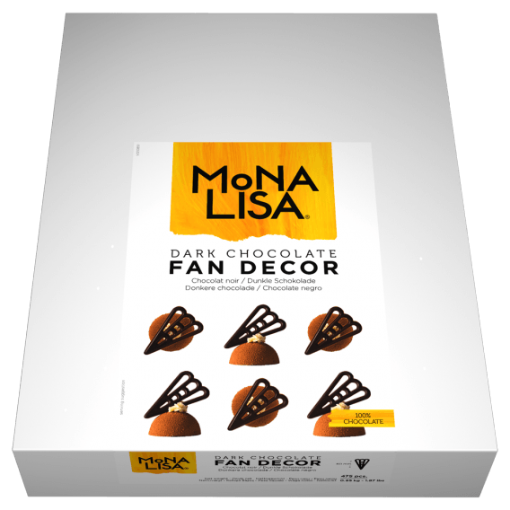 Dark Chocolate Fan Decor