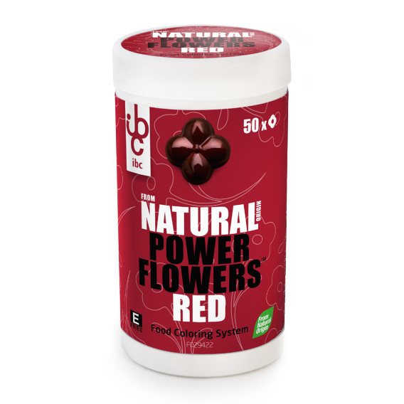 Power Flowers Red - Food Colorants - 50 pcs - From Natural Origin