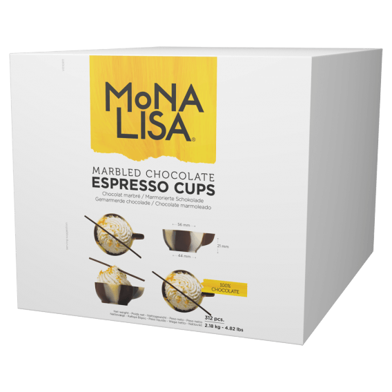 Marbled Chocolate Espresso Cups