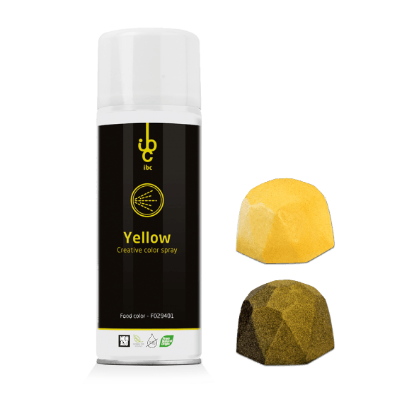 Creative Spray Glitter Yellow - Food Colorants - 250ml - From Natural Origin