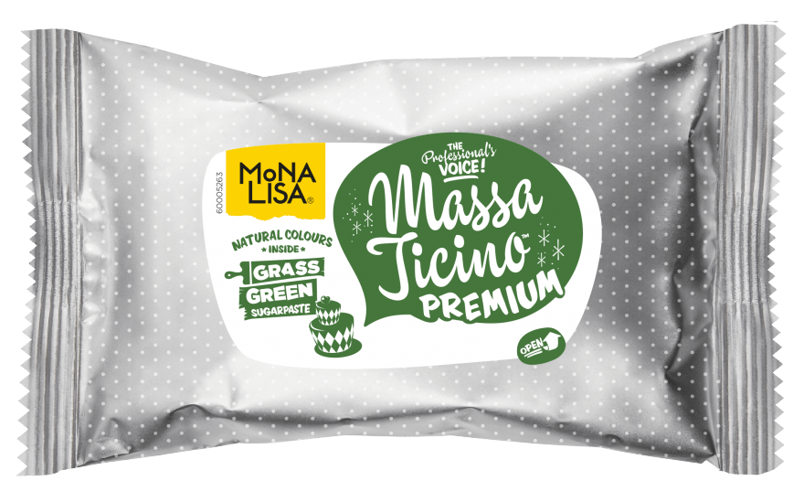 Massa Ticino Tropic Grass GREEN - Sugarpaste - 0,25KG