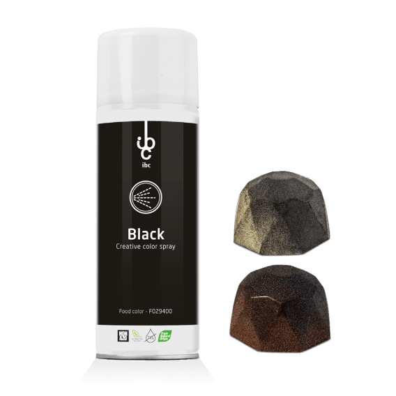 Creative Spray Glitter Black - Food Colorants - 250ml - From Natural Origin