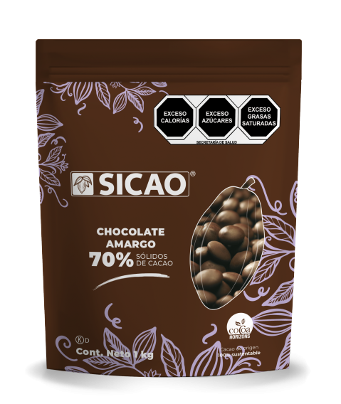 Chocolate - Chocolate amargo - 70% Cacao - Wafers
