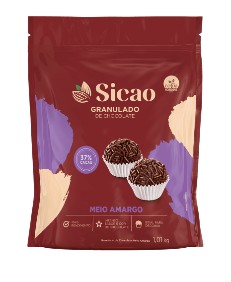 Granulado Chocolate Meio Amargo 37% - 1,01 kg