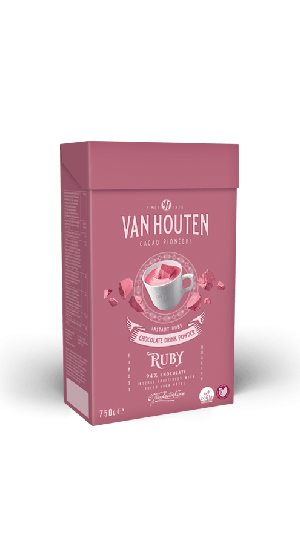Beverages - Van Houten Ruby Chocolate Drink Powder - 0.75kg box