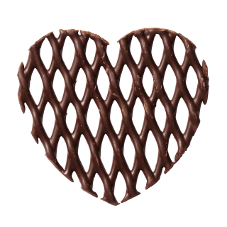 Dark Chocolate Heart Grids
