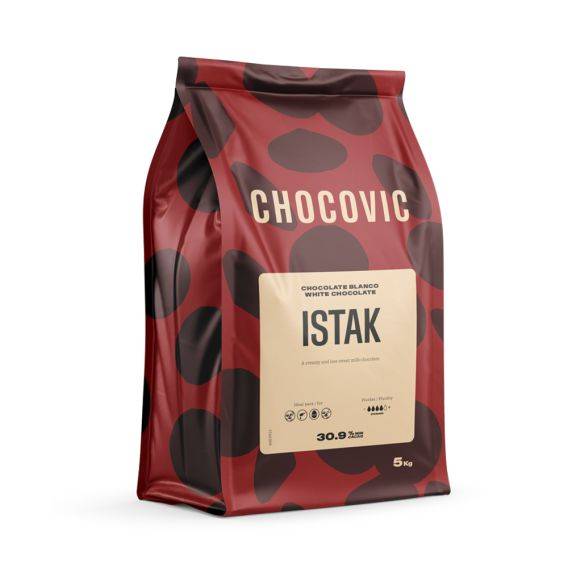 COBERTURA CHOCOLATE BLANCO - ISTAK - GOTAS - 5 KG