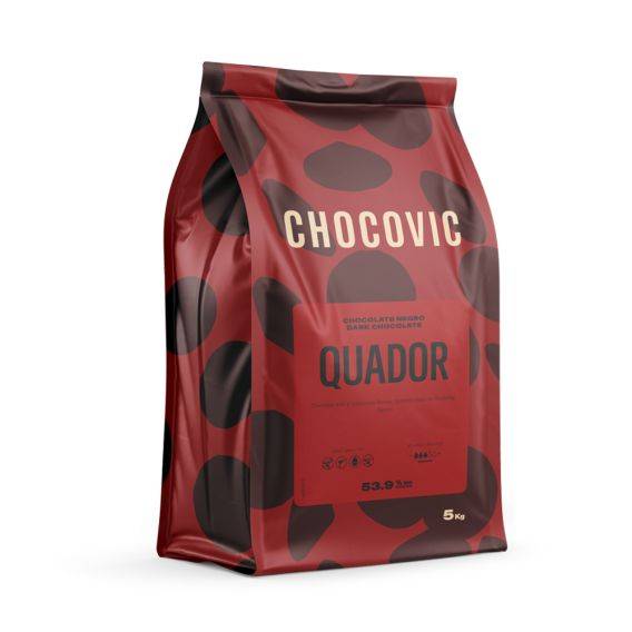 COBERTURA CHOCOLATE NEGRO - QUADOR - GOTAS - 5 KG