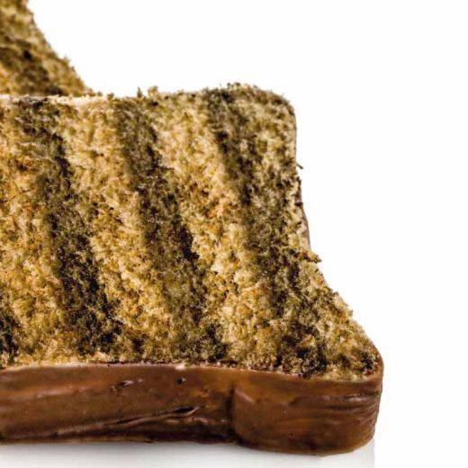 Turrón tostada de crema de avellanas