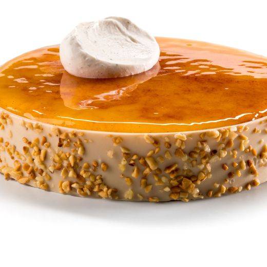 Caramelized chocolate and vanilla cake